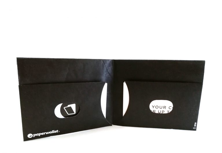 Black Tyvek® Slim Wallet W/RFID