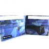 Blue Camo Tyvek® Flat Wallet W/RFID