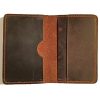 Dark Brown Leather Card Wallet DESIGN 1