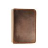 Dark Brown Leather Card Wallet