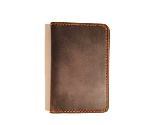 Dark Brown Leather Card Wallet