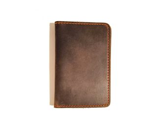 Dark Brown Leather Card Wallet